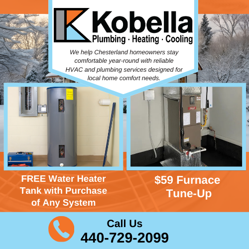 Kobella promotions - FREE Water Heater Tank with Purchase of Any System, $59 Furnace Tune Up